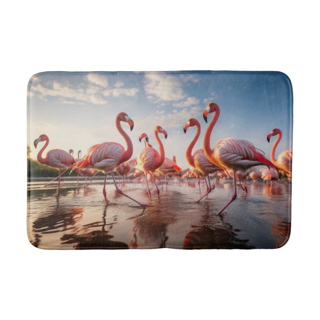 Flamingos  badrumsmatta (Framsidan)