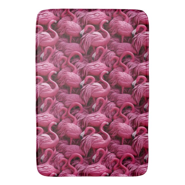 Flamingos Bath Mat Badrumsmatta (Framsidan (Vertikal))