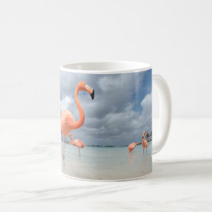 Flamingos Beach Aruba Kaffemugg