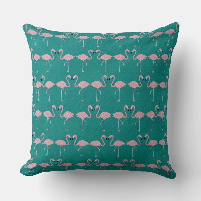 Flamingos Dekorativ kudde (Framsida)