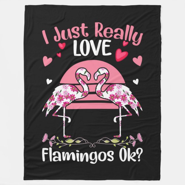 Flamingos Fleece Blanket (Framsidan)
