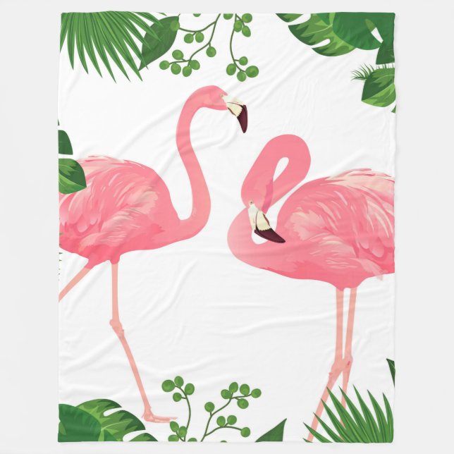 Flamingos Fleecefilt (Framsidan)
