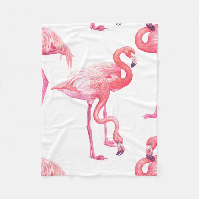 Flamingos Fleecefilt (Framsidan)