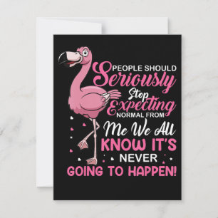 Flamingos Folk bör sluta förvänta sig normalt Inbjudningar