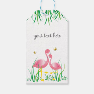 Flamingos Gift Märkres Presentetikett