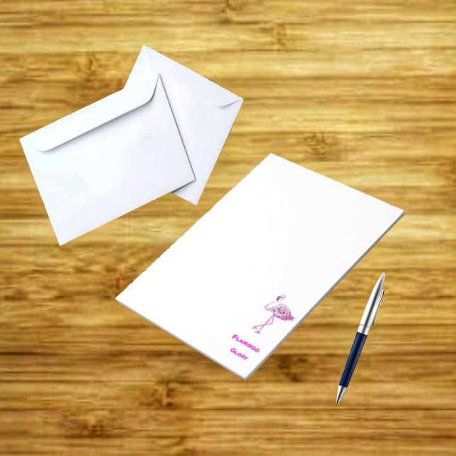 Flamingos Glory Anteckningsblock (Enjoy writing your thoughts down, in your Flamingo Glory Notepad!)