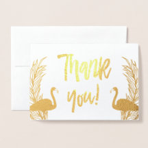 Flamingos Gold Foil Tack
