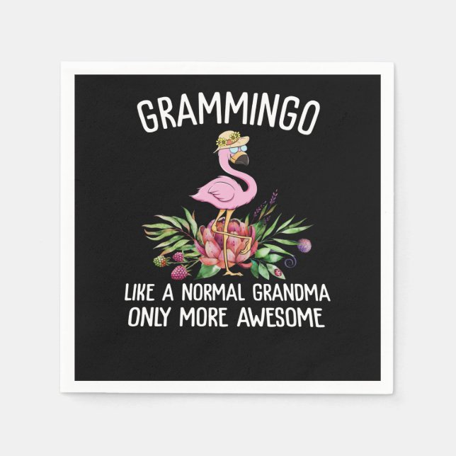 Flamingos | Grammingo som en normal mormor Pappersservett (Framsidan)