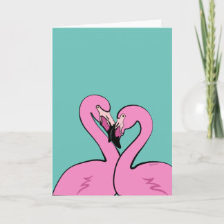 Flamingos Greeting Card Kort