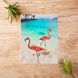Flamingos Greeting Card Kort