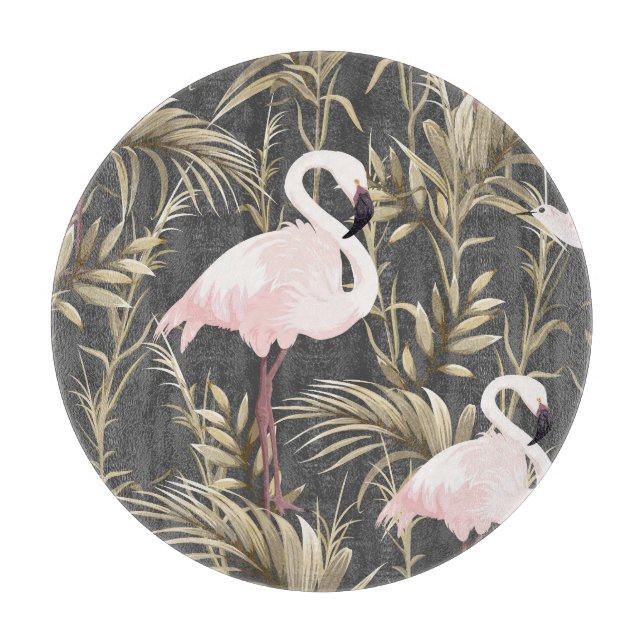 Flamingos & Guld: Rosa Tropical Elegance. (Framsidan)