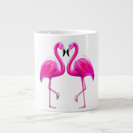 Flamingos i Kärlek Jumbo Mugg