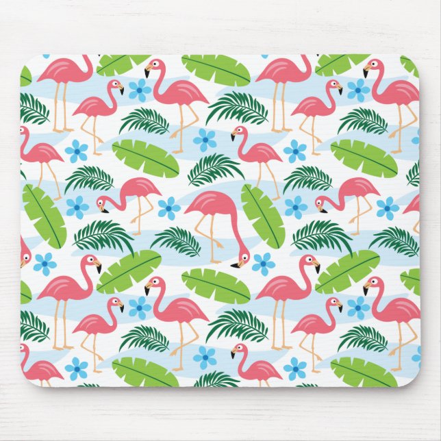 Flamingos i Paradise Mousepad Musmatta (Framsidan)
