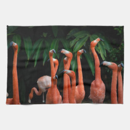 Flamingos i paradisköket kökshandduk