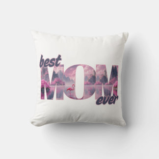 Flamingos in einer Traumwelt - best Mom ever Kudde