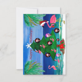 Flamingos julgran kort
