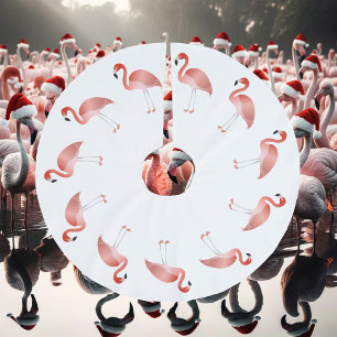 Flamingos Julgransmatta Borstad Polyester