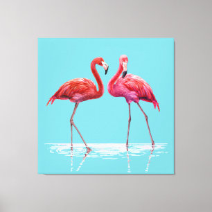 Flamingos Kanvastryck
