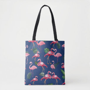 Flamingos kärlek mönster 2 tygkasse