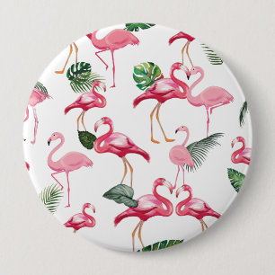 Flamingos Kärlek Mönster Knapp