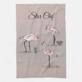 Flamingos Kökshandduk