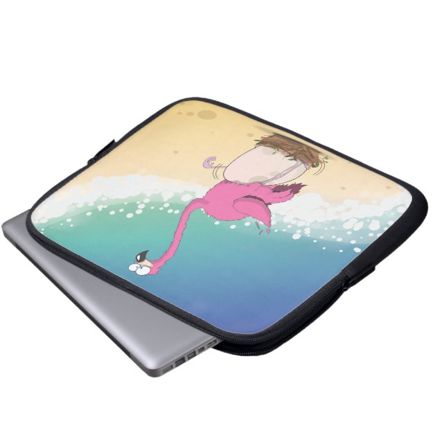 flamingos laptop fodral (Framre botten)