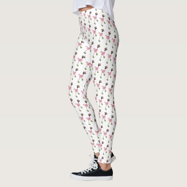 Flamingos Leggings (Vänster)