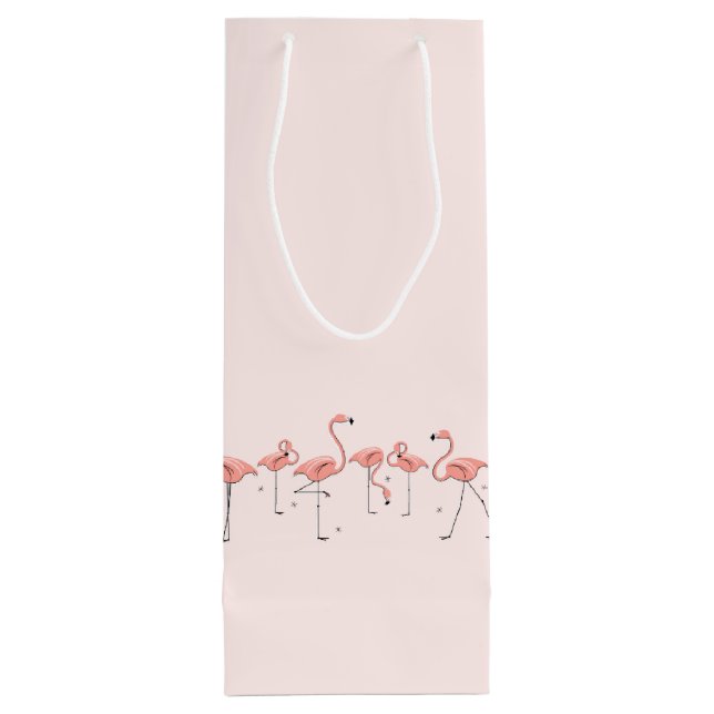 Flamingos Linje presentpåse flaska (Baksidan)