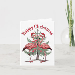 Flamingos Lycklig jul, sommar Kort