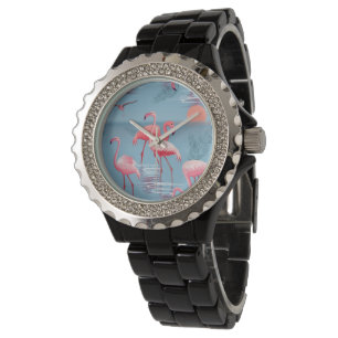 Flamingos Mönster 1 Armbandsur