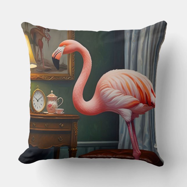 Flamingos Mysiga hörn Kudde (Framsida)