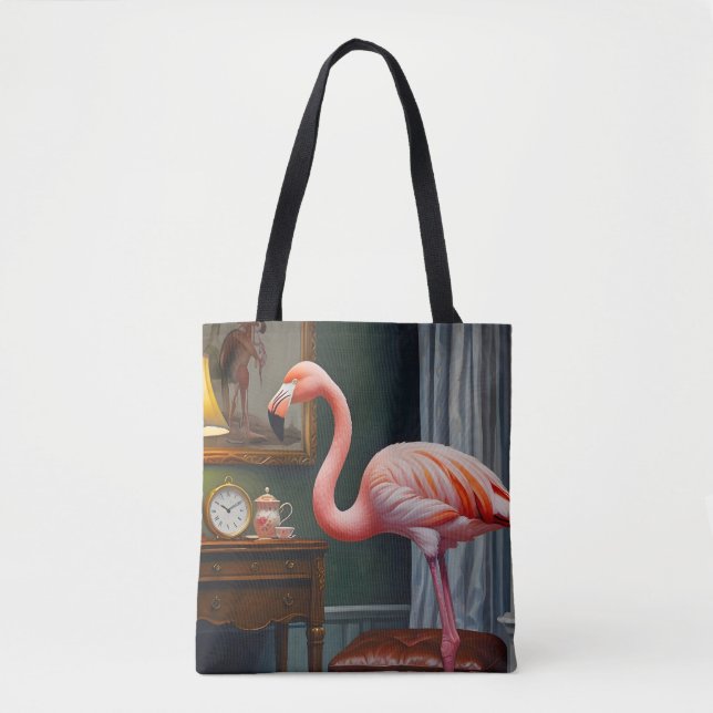 Flamingos Mysiga hörn Tygkasse (Framsida)
