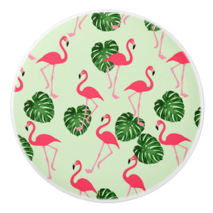 Flamingos och Löv Tropical Knopp