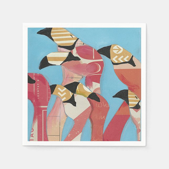 Flamingos Pappersservett (Framsidan)