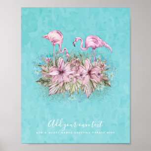 FLAMINGOS-Personlig Poster