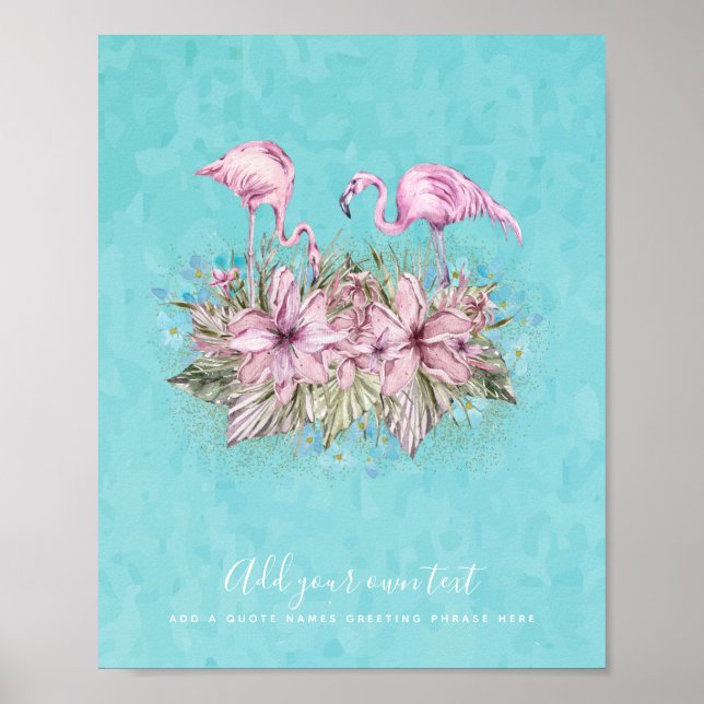 FLAMINGOS-Personlig Poster (Framsidan)