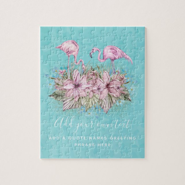 FLAMINGOS-Personlig Pussel (Vertikal)