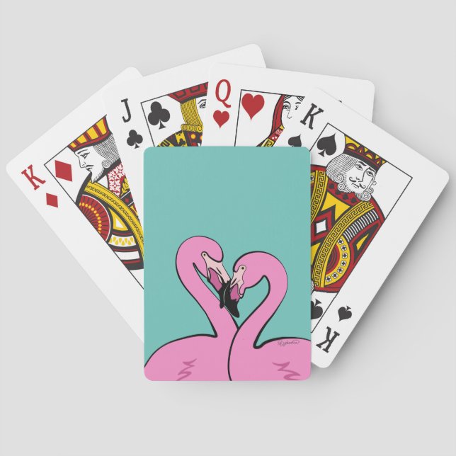 Flamingos Playing Cards Casinokort (Baksidan)