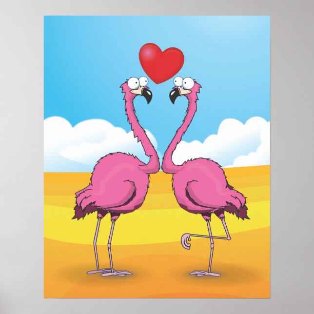 Flamingos Poster (Framsidan)