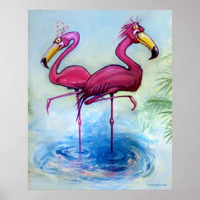 Flamingos Poster (Framsidan)