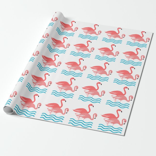 Flamingos Presentpapper (Utrullad)