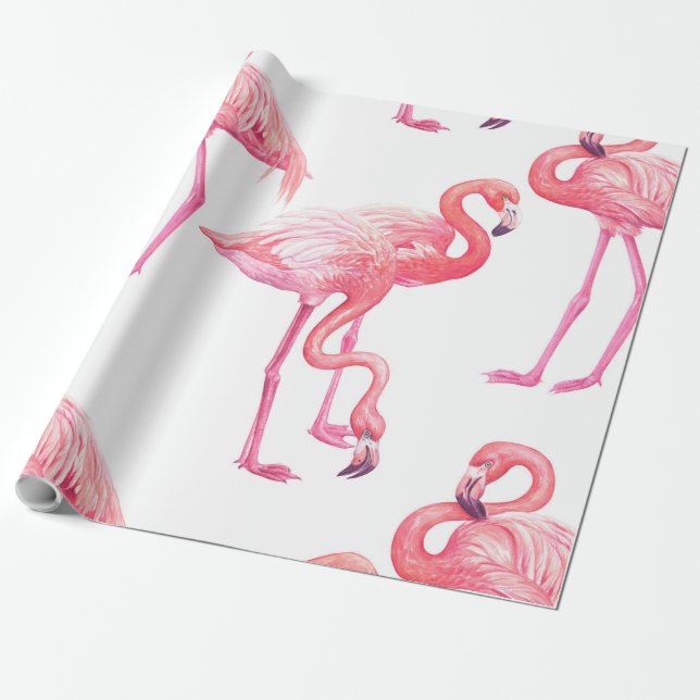 Flamingos Presentpapper (Utrullad)