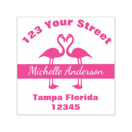 Flamingos Returadress Självfärgande Stämpel
