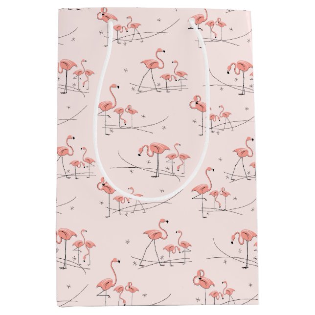 Flamingos Rosa Flerpresentsäcksmedium (Framsidan)