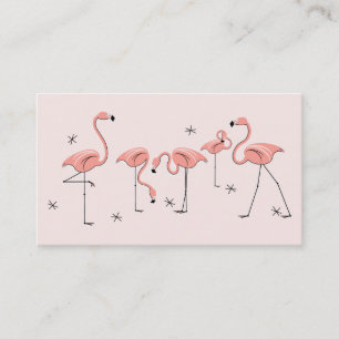 Flamingos Rosa Group affärskort Visitkort