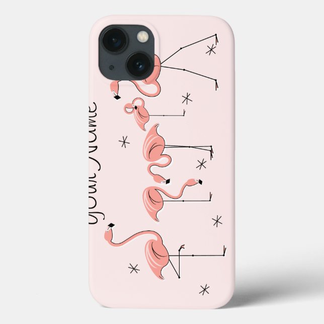 Flamingos Rosa Group "Namn" iPad-ärendet (Baksida)
