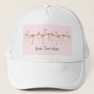 Flamingos Rosa grupp 'Text' chaufförshatt Truckerkeps