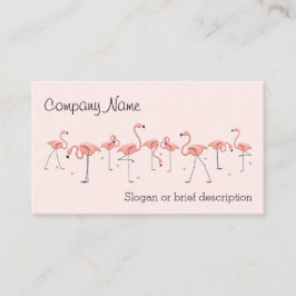 Flamingos Rosa Line affärskort Visitkort