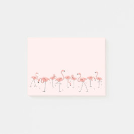 Flamingos Rosa Line Post-it Block