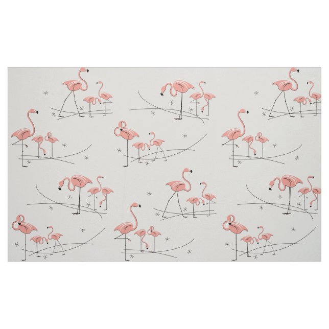 Flamingos Rosa Multi stor mönster Tyg (Fat Quarter)
